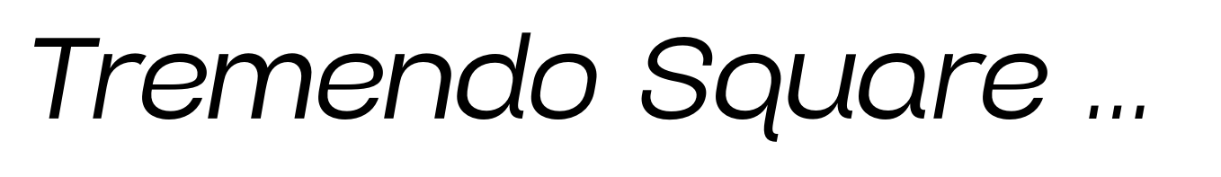 Tremendo Square Regular Italic